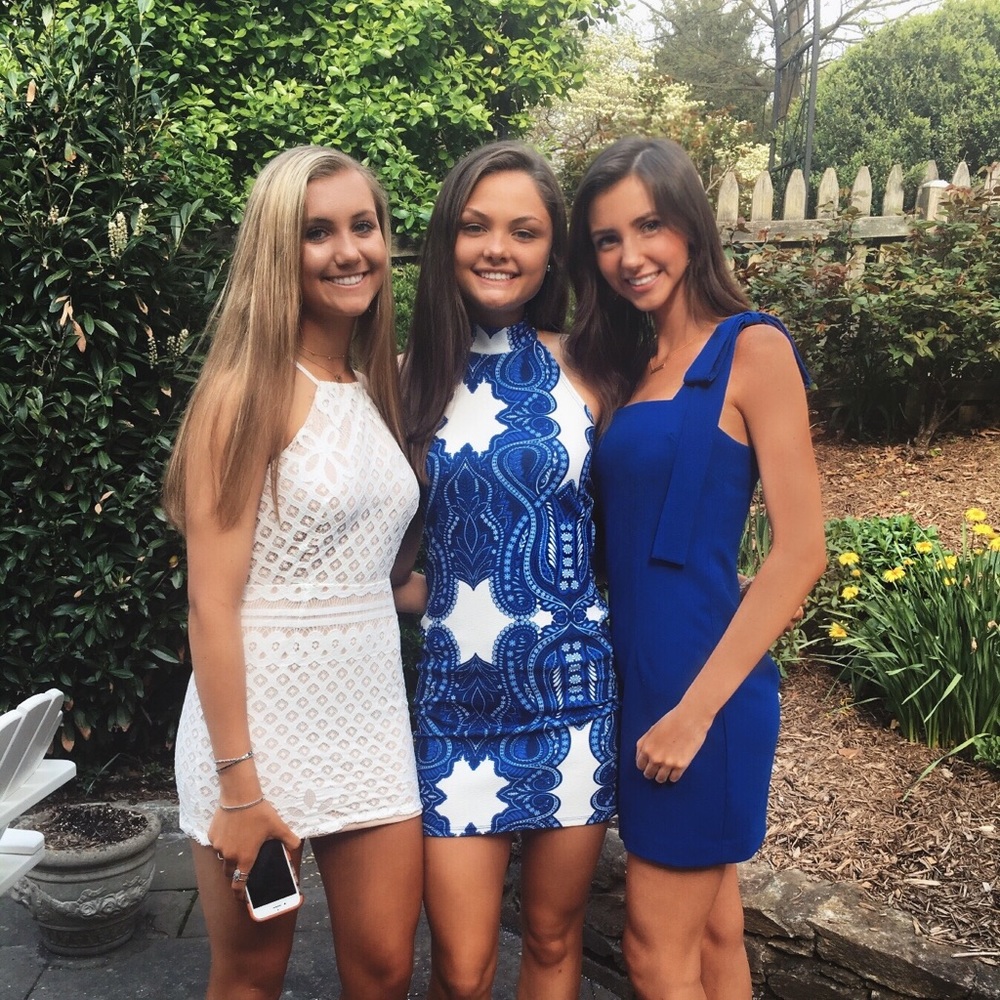 Royal Blue Black Halo Dress, Worn Once